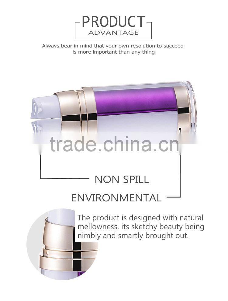 Customized fashional color face care cream PMMA body lotion bottle