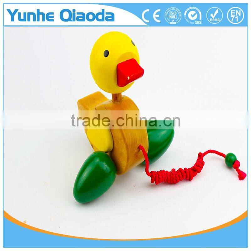 colorful Pull Along duck Wooden Toy as you pull they make a a fun baby