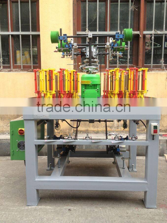 High speed shoelace braiding machine