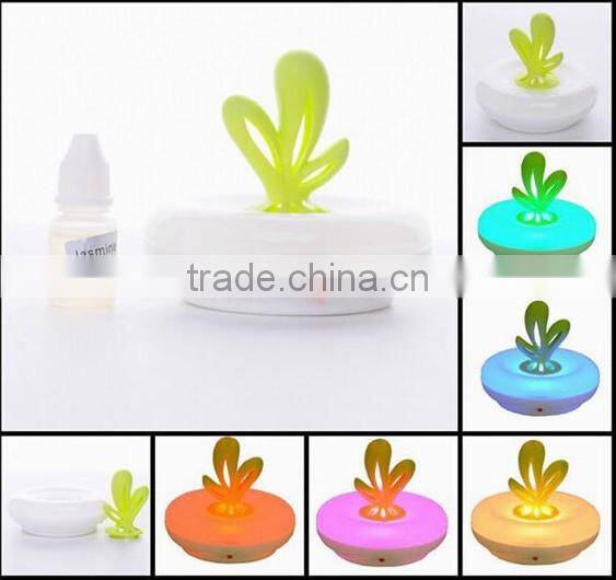 coral shaped colorful fragrance night light color changing leafy light