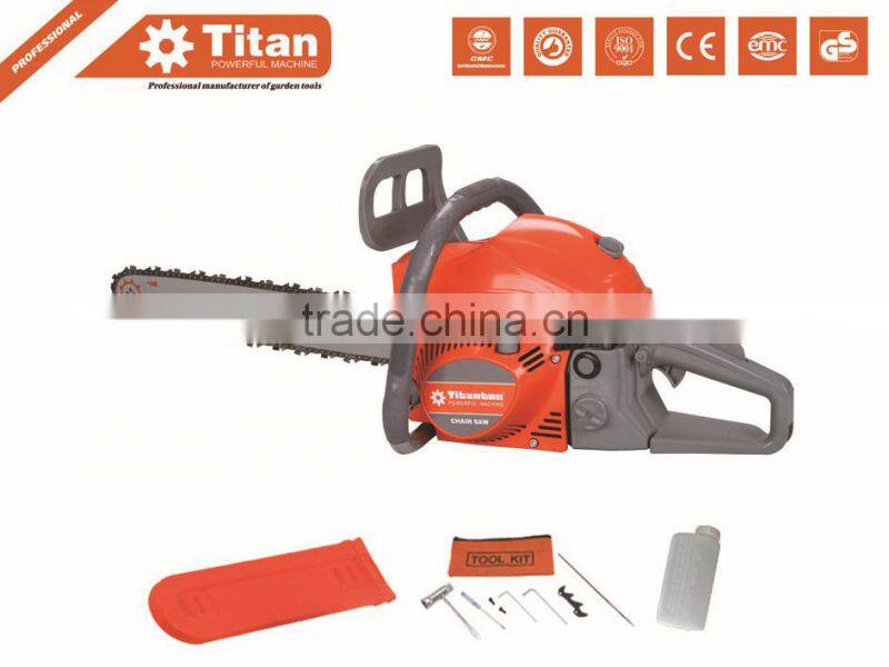 OEM gasoline chain saw Commercial TITAN 18" motor 45cc with CE,EUII certificate