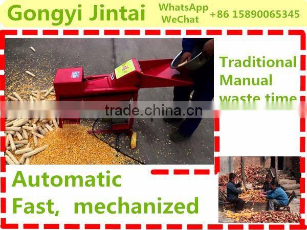 South Korea best sell soybean sorghum millet maize thresher automatic small home sweet corn husker