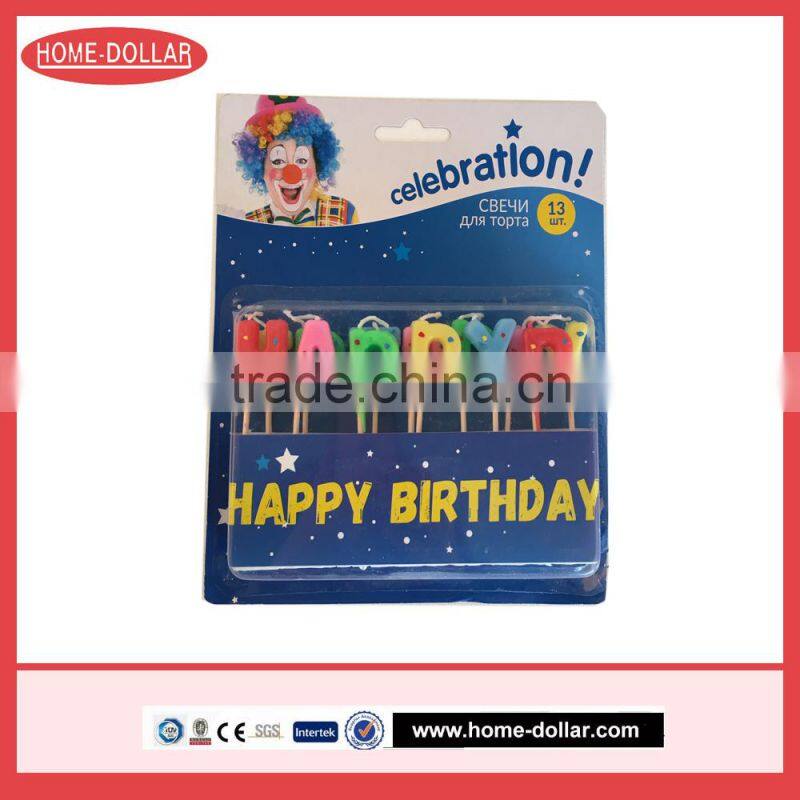 Flame Birthday Candles/Multicolored Happy Birthday Candles