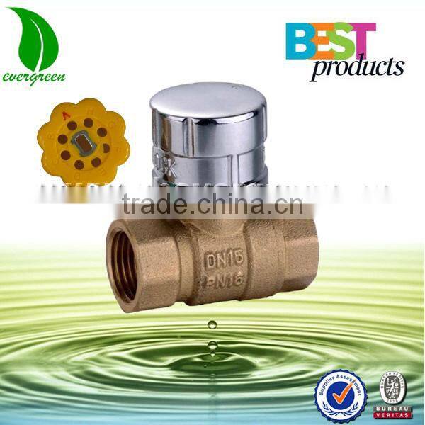 Lockable Magnetic Brass Ball Valve Type A C