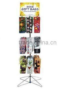 4 Tier Spinning Metal Snack Display Stands with Sign Plate New