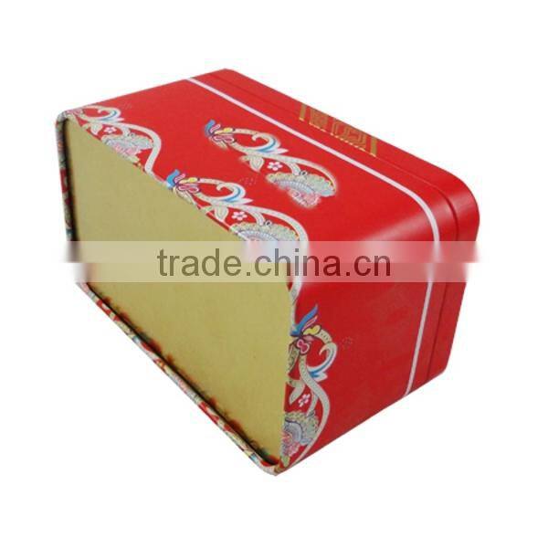 rectangular fancy tea tin box for tea