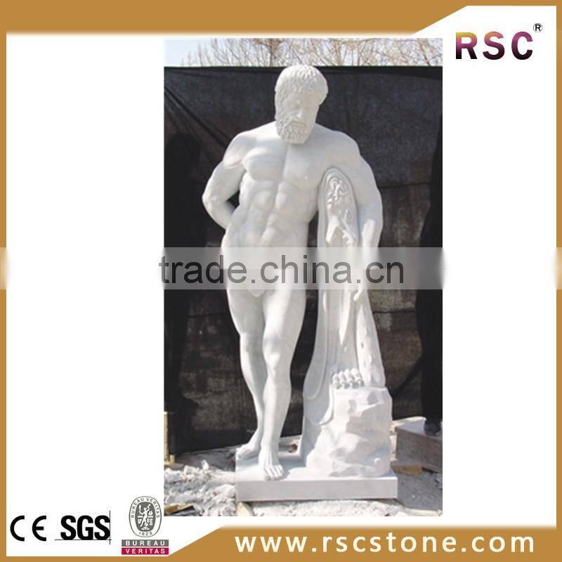 Forgener white nake man statue