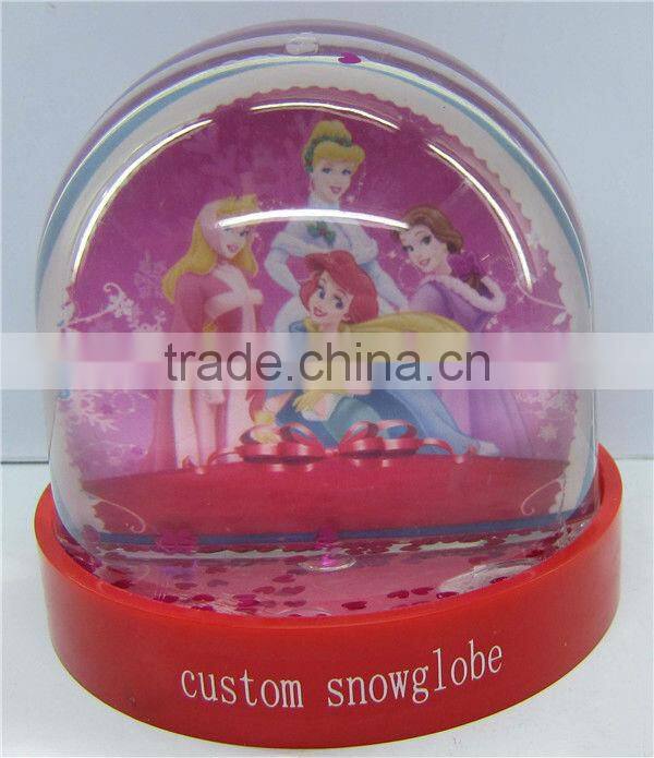 Custom snow globe photo frame snow globe