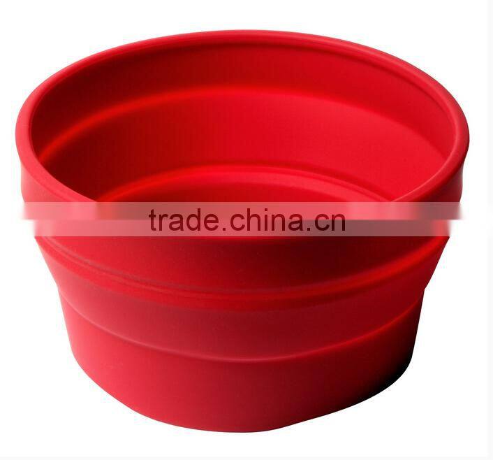 silicone collapsible travel bowls for your dog&silicone collapsible pet bowl&silicone dog bowl