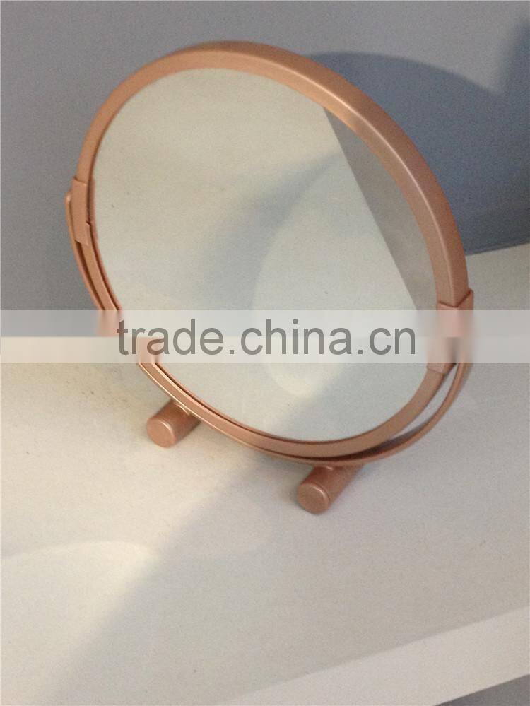 Plastic Cheap Oval Shaped Cosmetic Mirror Double Side Makeup Mirror