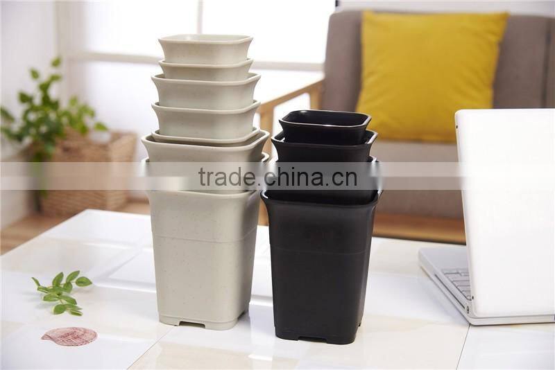 Plastic Tall Fleshiness Square Flower Pot