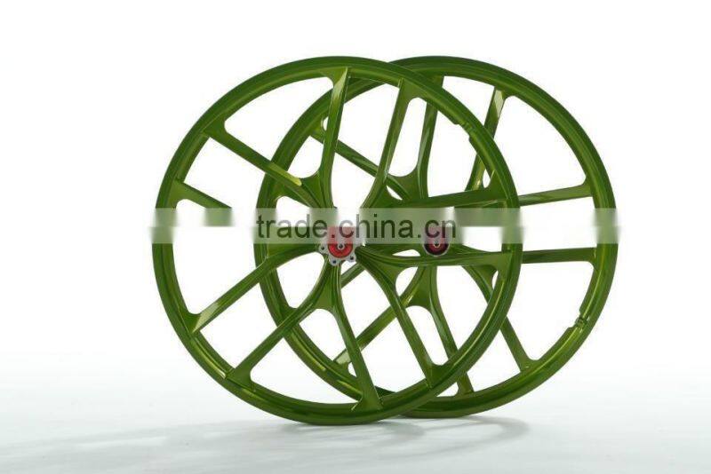 22inch lightest strongest magnesium alloy bike wheel /fixed gear type hub bike wheel