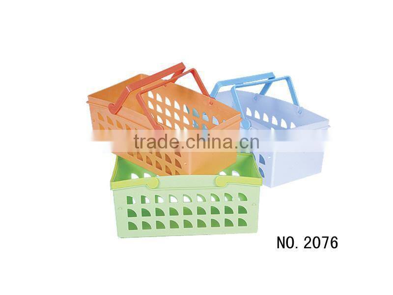 high quality cheap price small plastic hanging baskets/organization baskets/plastic baskets with hole