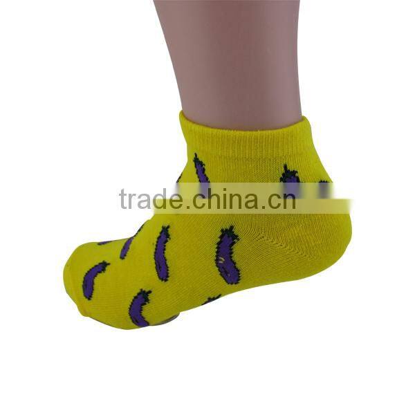 2015 Cotton women fruit cheap sock wholesale price