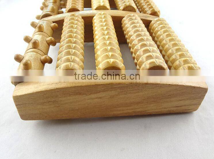 5 rows wooden care reflexology relax relief stress health therapy foot roller massager