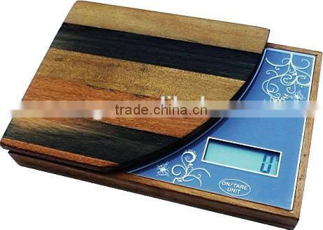 High Precision Bamboo Wooden Kitchen Scale