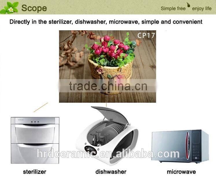 Newest fashion light weight waterproof ornamental cement flowerpot