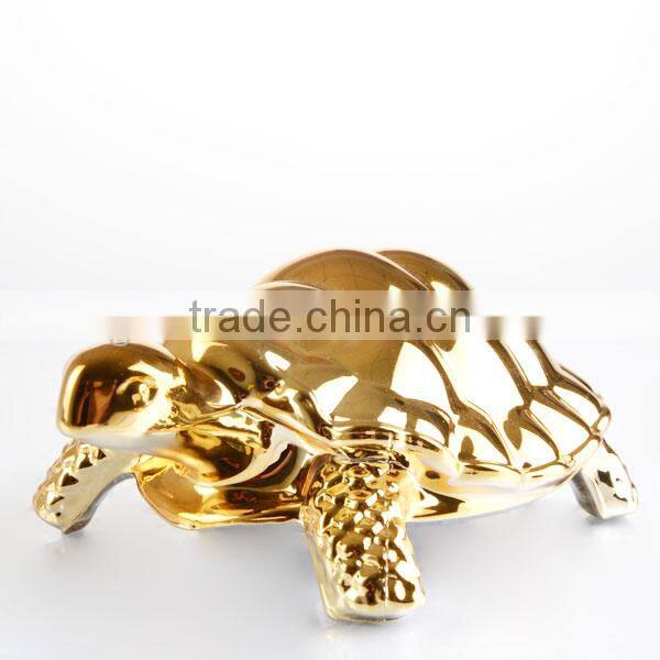 The family decorates Plating gold glass artware tortoise