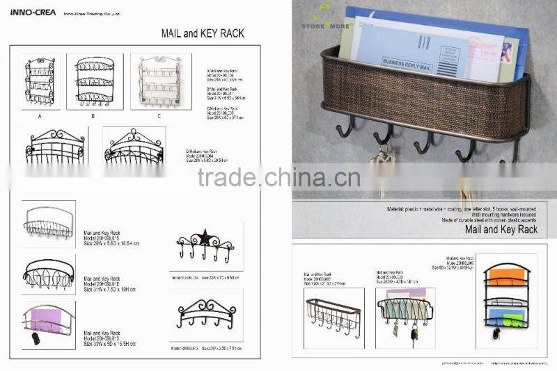 Wall-Mount Scroll Letter Holder