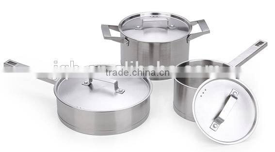 New Style Stainless Steel 6pcs cookware set/pot set
