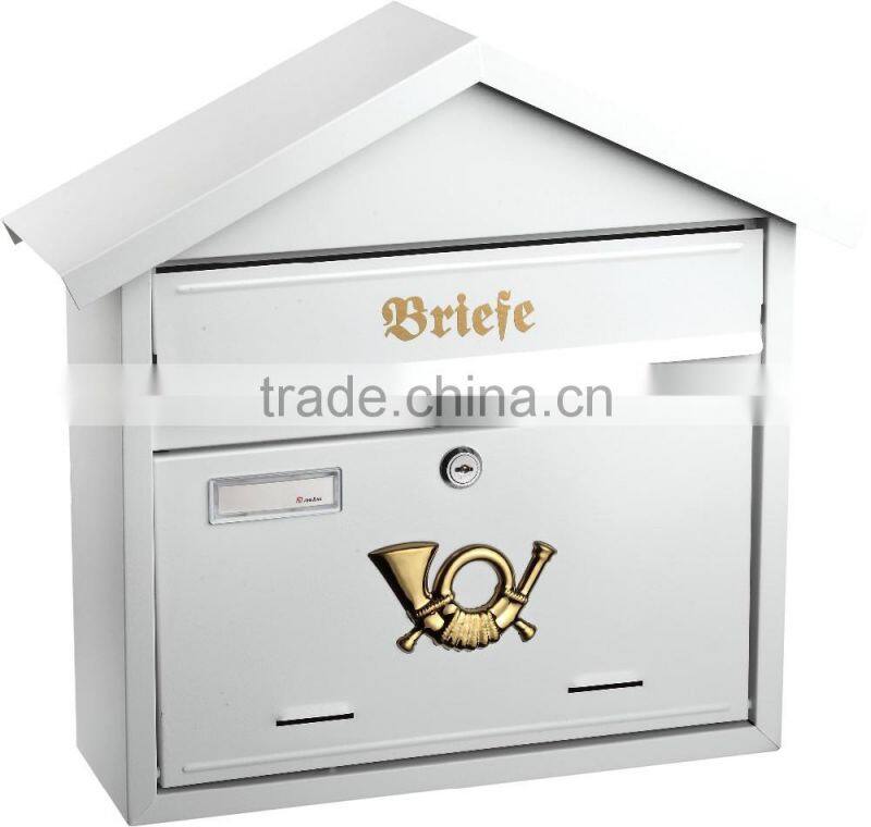European style wall mount mailbox letter box