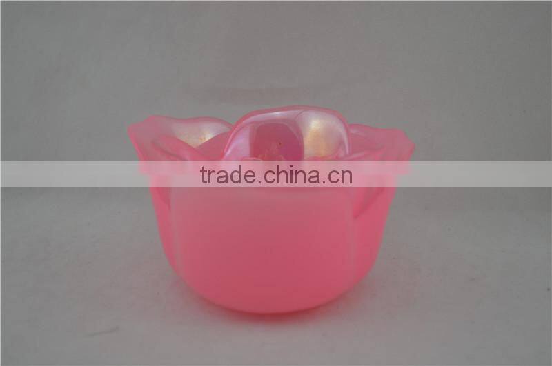 flower pink candle holder for gift and holidays