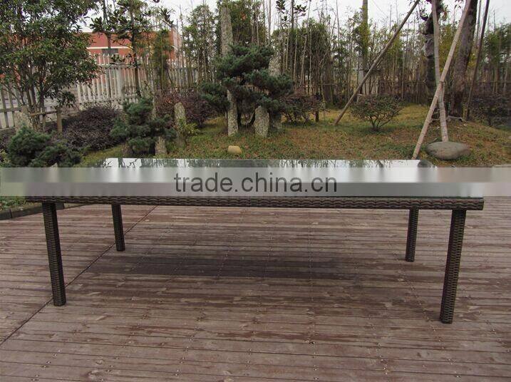 Rattan table bases for glass tops