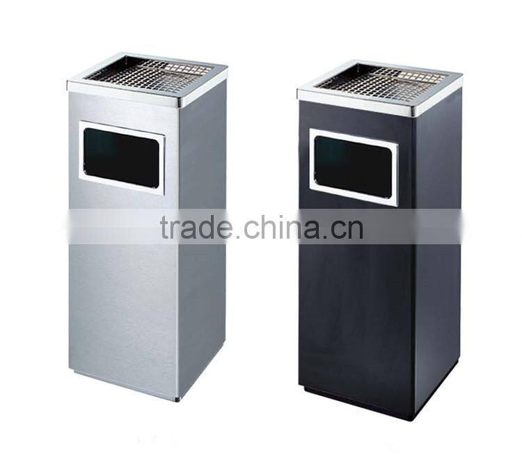 Cheap color code recycle bin square metal dustbin for sale BY-77