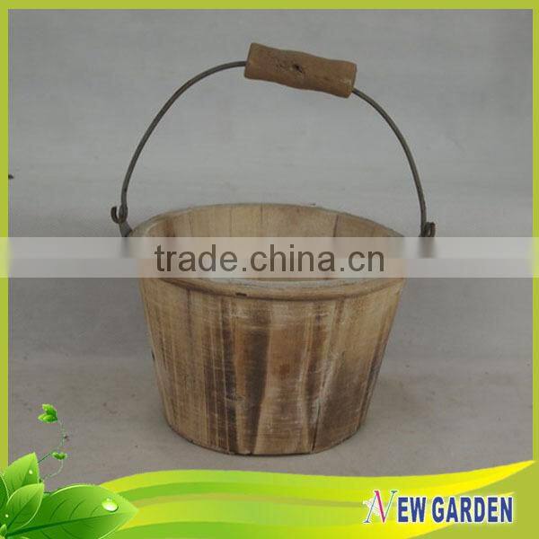 China Alibaba Different Types Wooden Garden Flower Pot By Handicraft