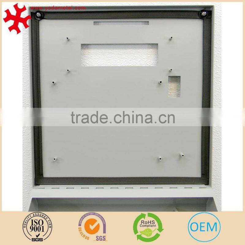Wall mounted waterproof electric metal fabrication enclosure meter box