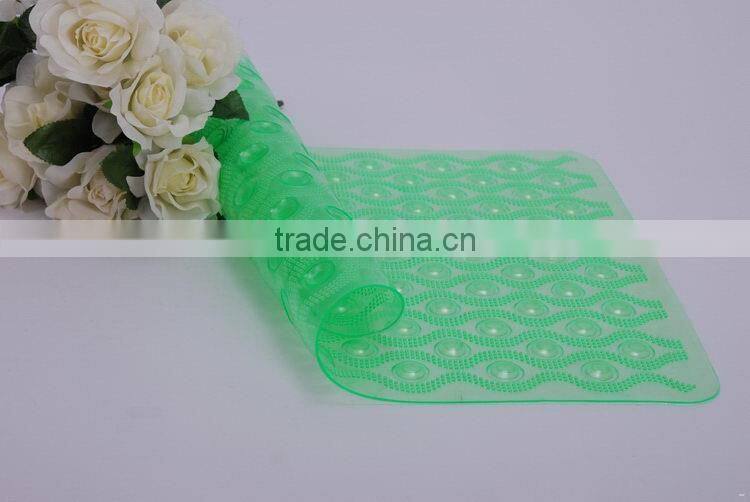 Top grade hot-sale grass shaped popular pvc bath mat