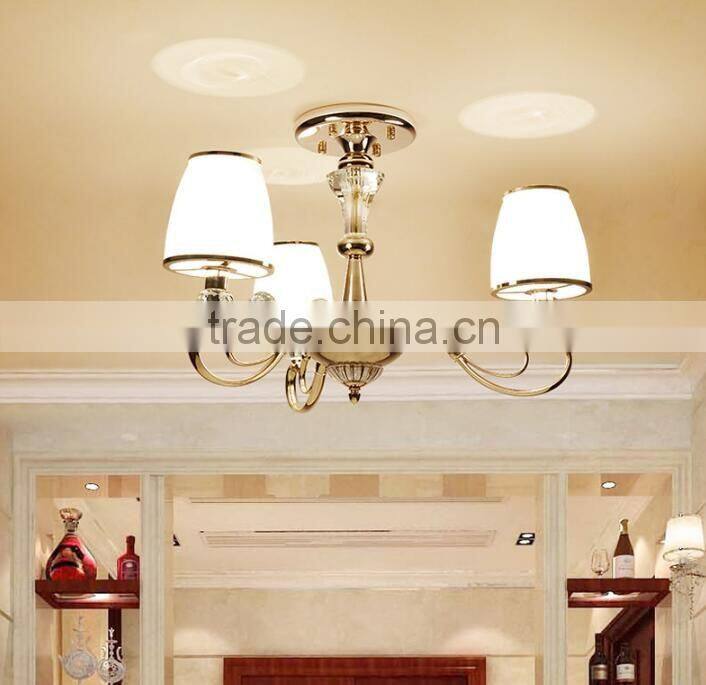 M949 Momoda luxury Crystal contemporary living room bedroom golden lighting chandelier pendant lamp