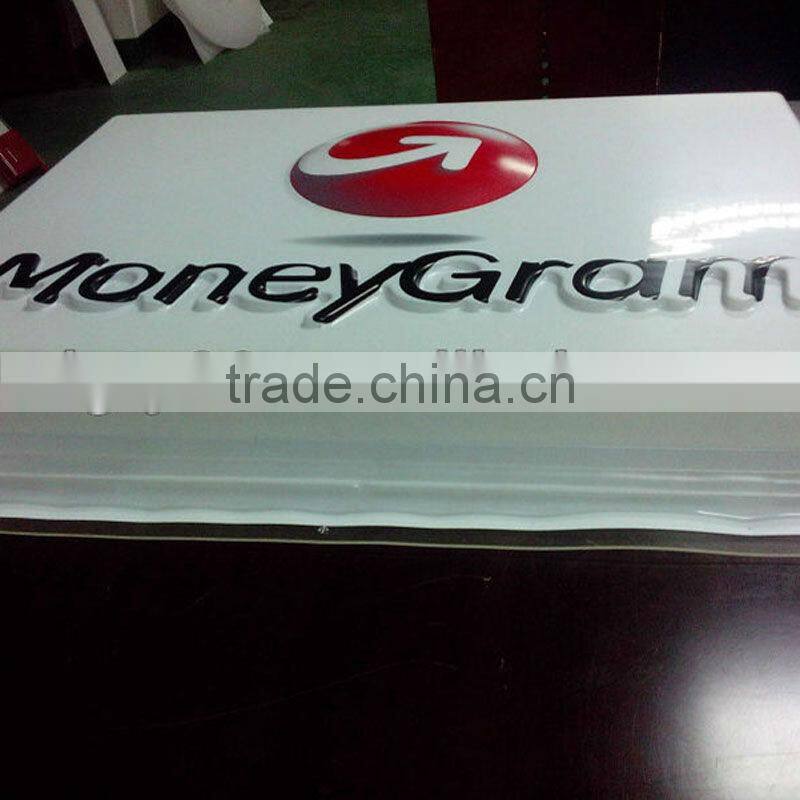 advertising sign box,plastic advertise lamp shade