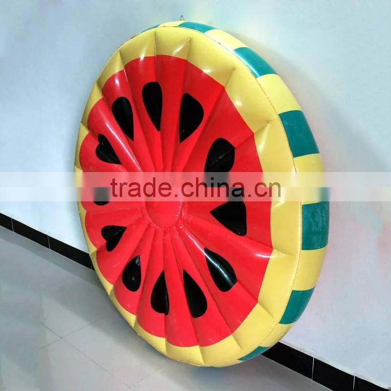 2017 hot selling leasure giant inflatable watermelon pool float outdoor swimming ring and raft watergame beach toys for fun