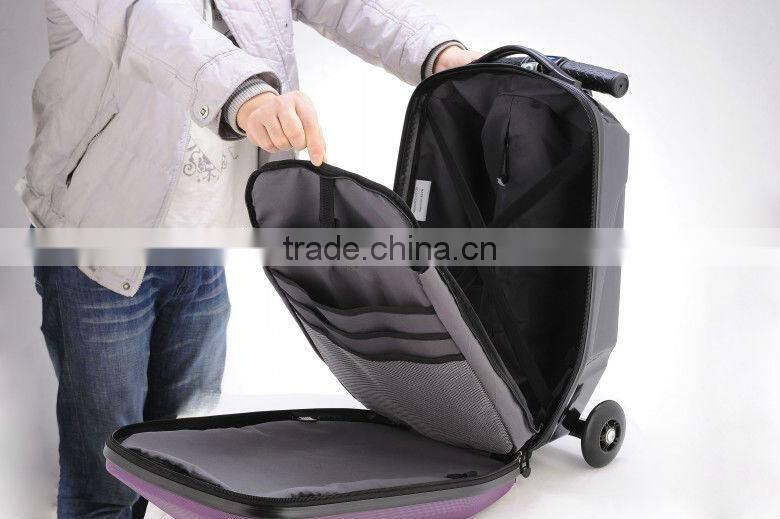 PC trolley travel bag/cabin approved luggage scooter