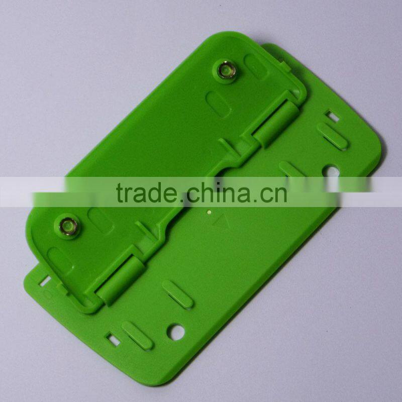 Office cheap colorful portable plastic hole punch flat