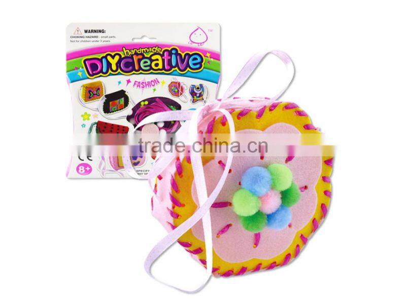 For sale popular pink DIY fabric jewelry set girl toys