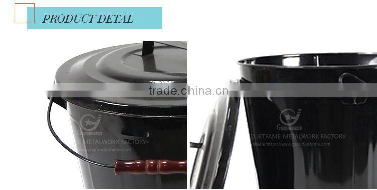 iron powder coating ash bucket and shovel metal coal scuttle