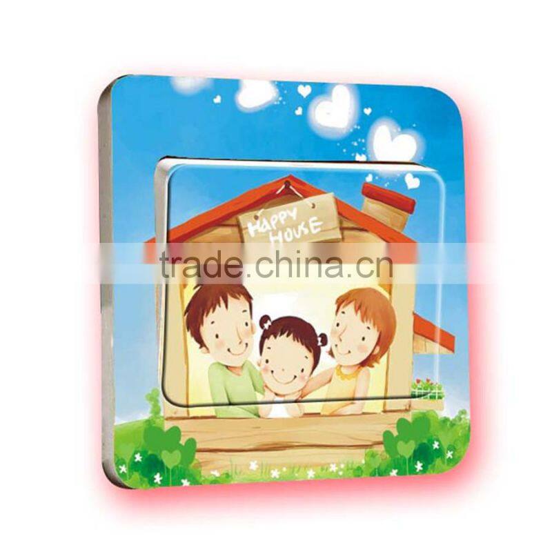 Fashion decorative wall sticker , waterproof bedroom switch stick