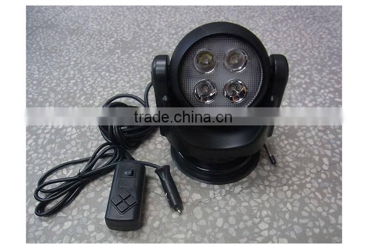 High quality OEM electronic cool white 7000K 12v rotating search lamp