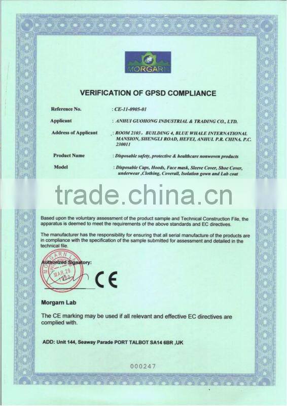 White Disposable 3 ply Non woven Face Mask