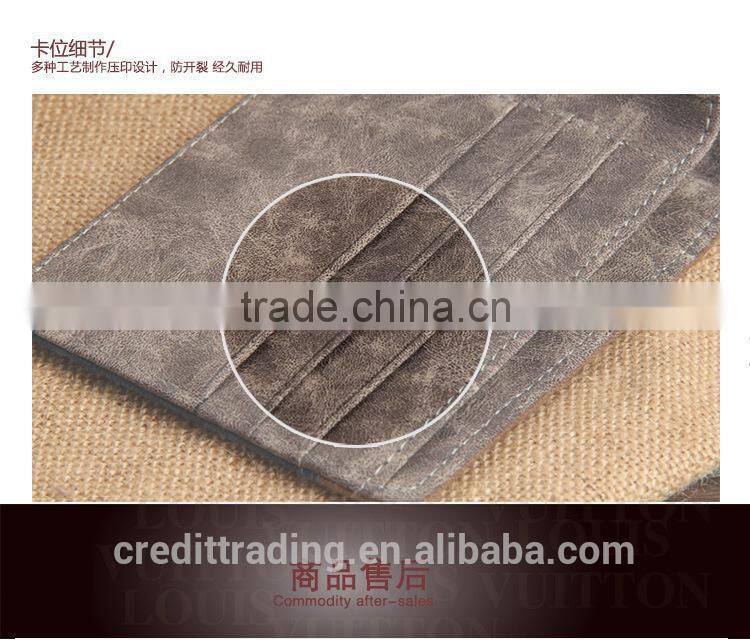 2015 new style canvas men's wallet on sell