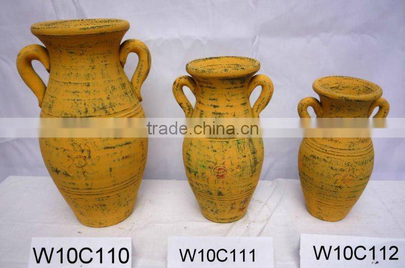 bigger antique clay vase /ceramic vase/flower vase