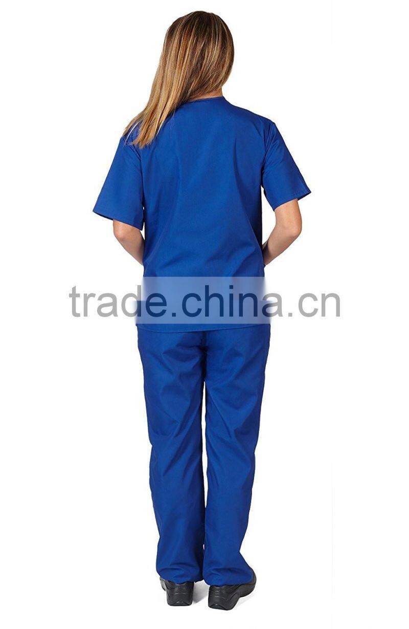 Medical Uniforms Scrubs Set Women's Scrub Set, Uniform Medical Scrubs Assorted Colors, XXS-5XL Medical Scrubs