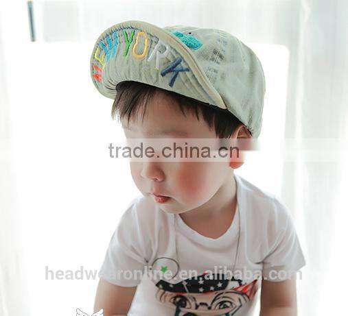 Custom New Casquette TAKE Applique/ Embroidery Distressed Turned-up Brim Caps of children