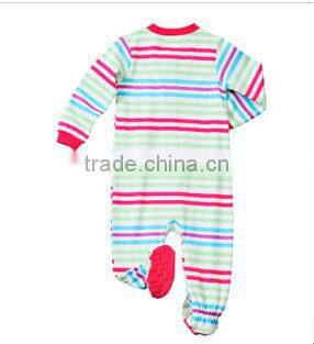 cotton yarn dyed jersey baby romper