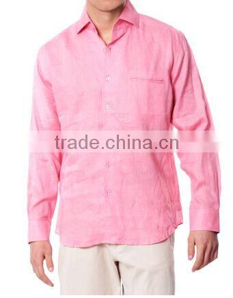 Men's Custom Long Sleeve Linen Shirt