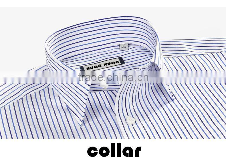 SZXX Tops Manufacturer Mutiple Blue Color Stripe Mens Shirts