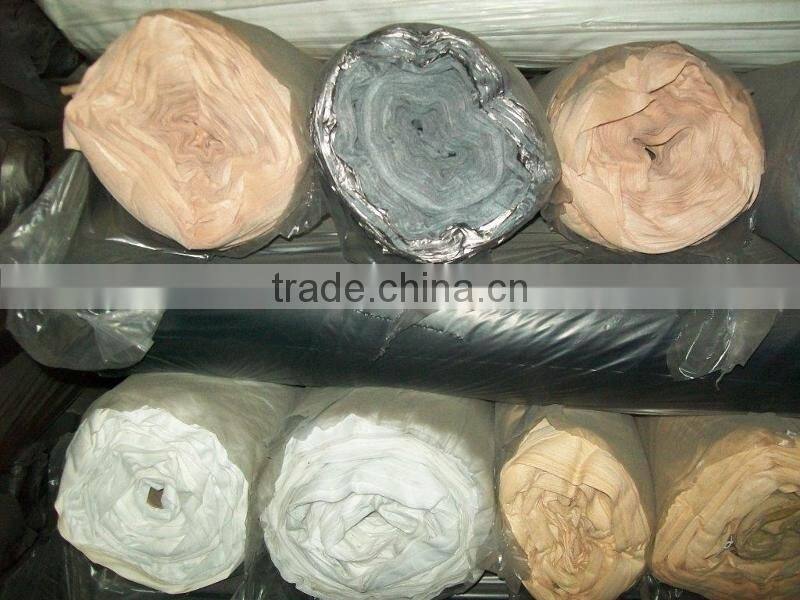 Pu Artificial Leather with Nonwoven Backing Stocklot for Shoes, Pu Shoe Lining Stocklot