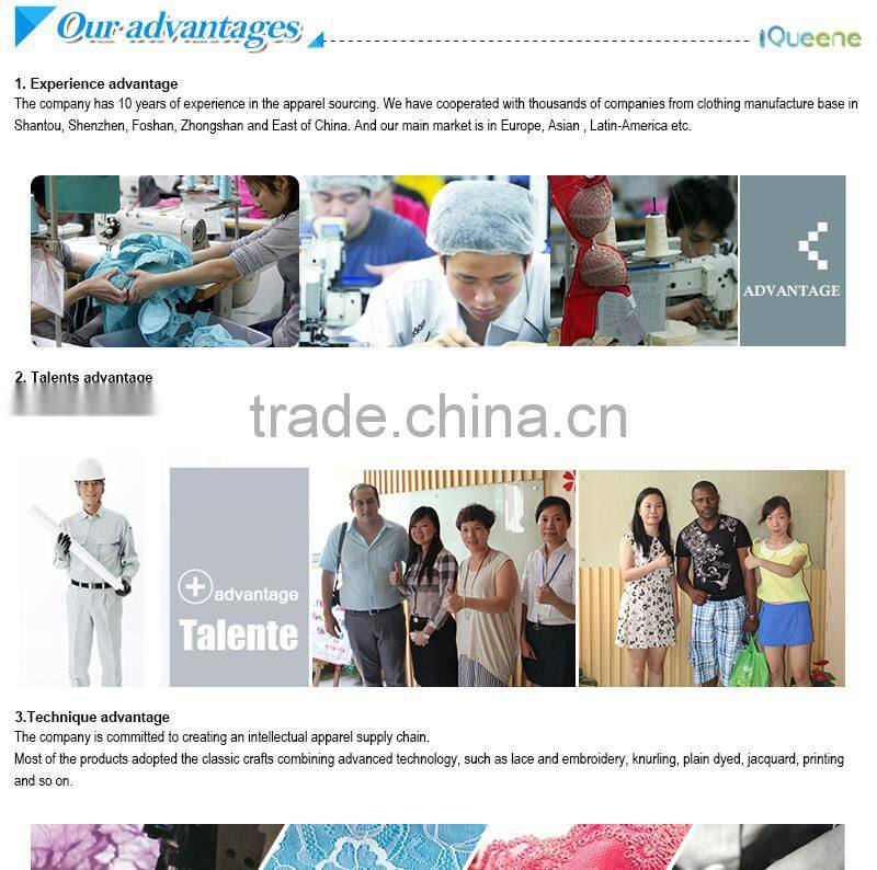 New fashion three quarters cup seamless push up sexy bra panty set in bra & briefs sets